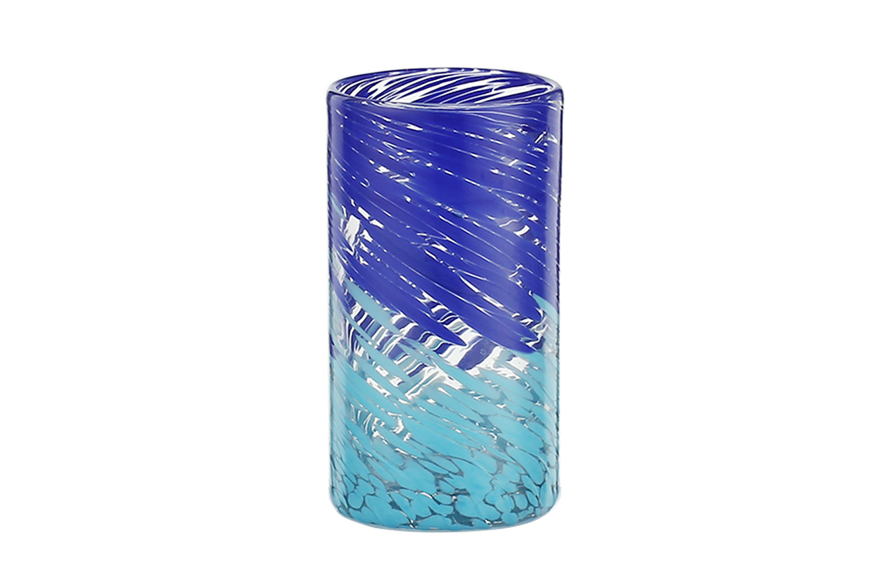 SET07682 Two color whirlwind wine glass set