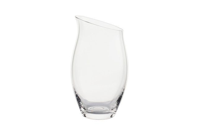 SET07686 Clear tulip shape bevel mouth european elegant clear wine glass