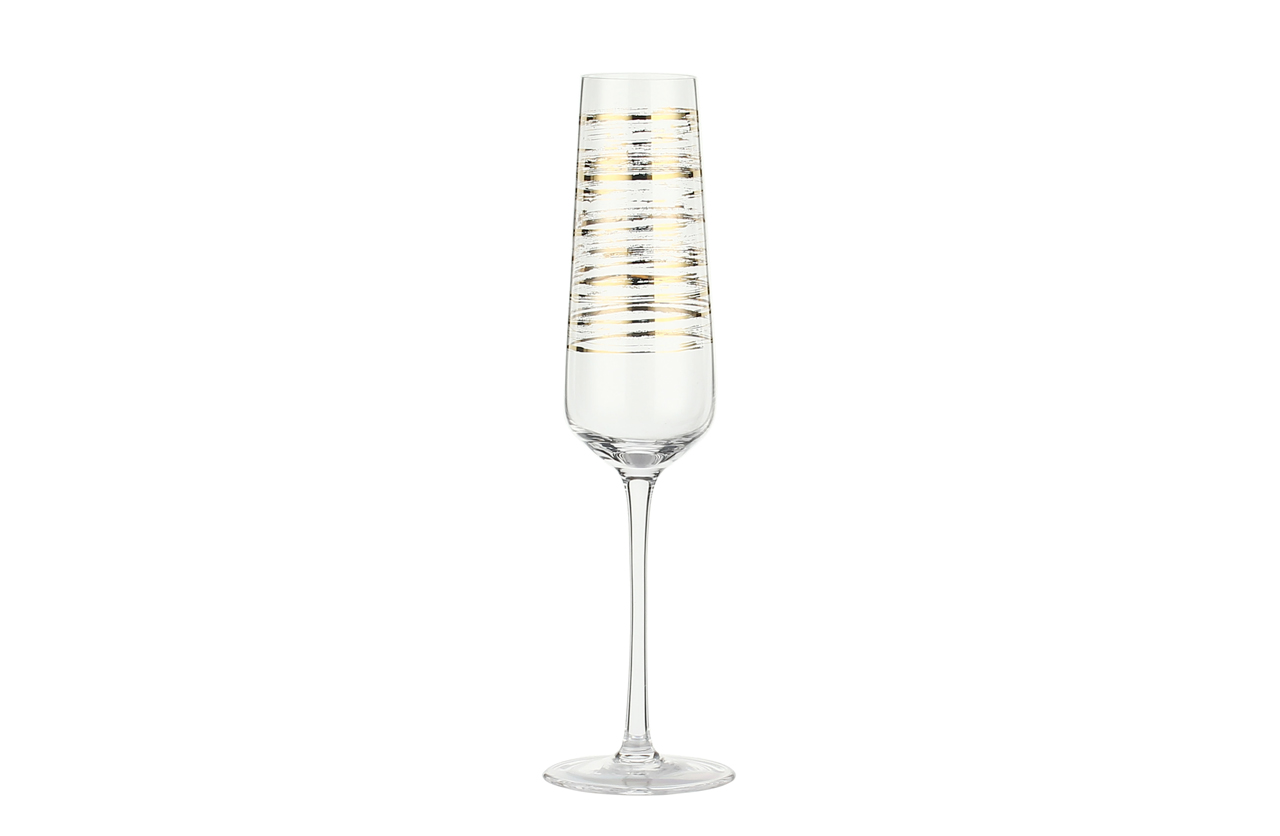 SET07134 Glassware set with gold decals decorate