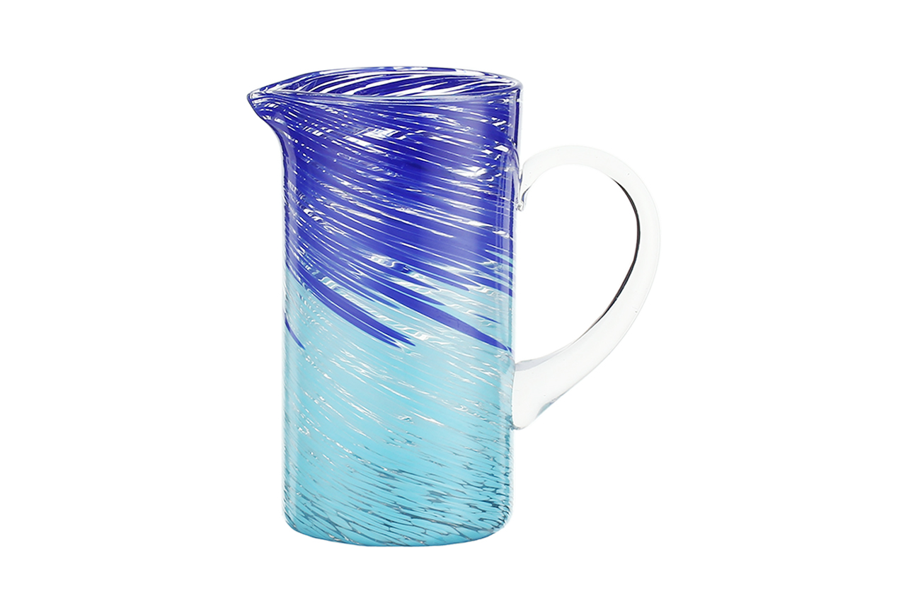 SET07682 Two color whirlwind wine glass set
